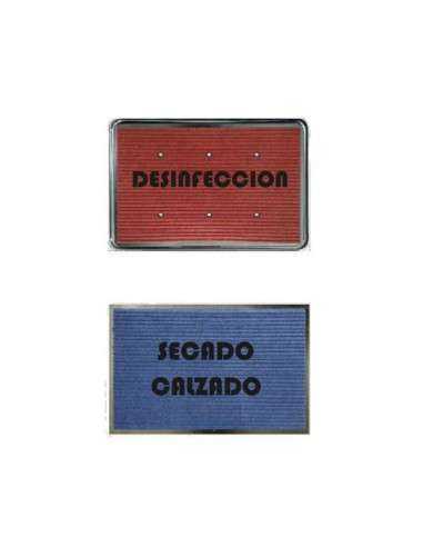 Alfombra de desinfeccion sanitaria y secado