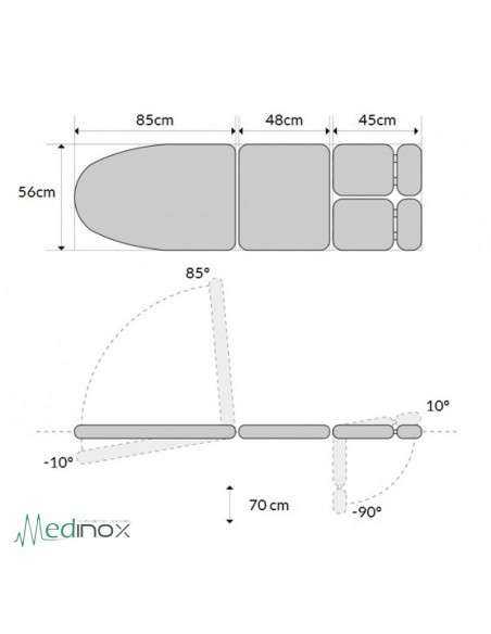 Sillón podología fijo MSS1090POD