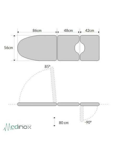 Silla ginecología reclinable MSS1080GIN