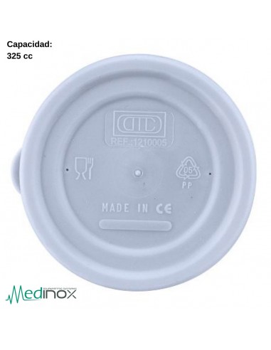 Tapa hermética en polipropileno para taza de policarbonato 325cc de Referencia AC1004005 (100uds)