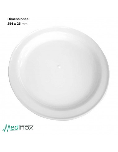 Plato llano en policarbonato 25 cm. 40 UNIDADES