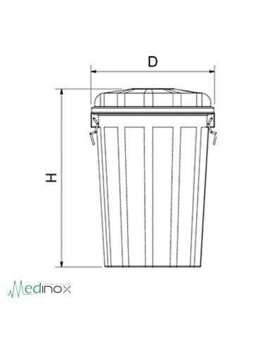 Cubo basura industrial de Plástico FS486023 Cubo basura industrial de Plástico FS486023