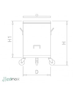 Cubos de basura en Inoxidable FS486004 2