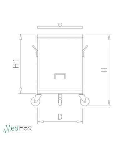 Cubos de basura en Inoxidable FS486004