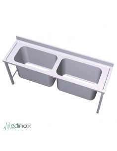 Fregadero dos cubetas FS054018