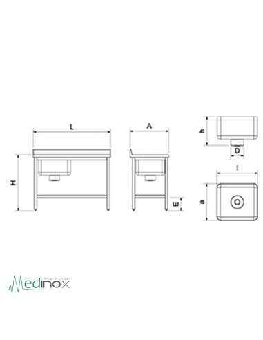 Fregadero para escayolas FS076202
