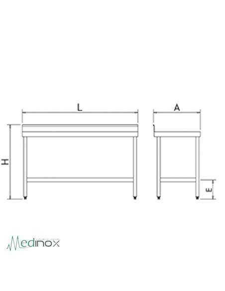 Mesa Central Inoxidable FS070402