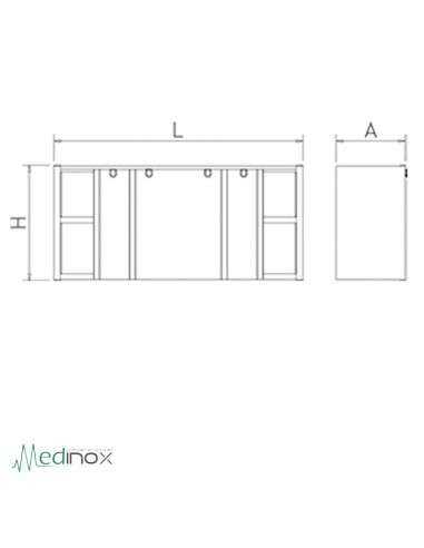 Armarios de pared INOX FS080806 Armarios de pared INOX FS080806