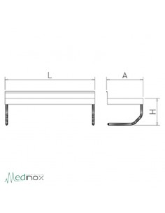 Mesas murales INOX FS071002 2