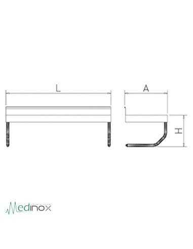 Mesas murales INOX FS071002 Mesas murales INOX FS071002