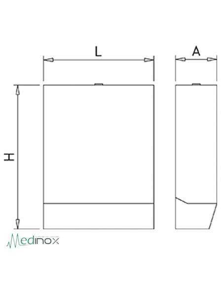 Dispensador de toallas de papel INOX FS460224