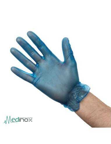 Guantes vinilo azul CB254