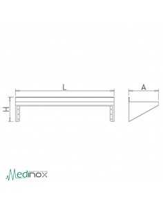 Estante acero inoxidable FR011402 2