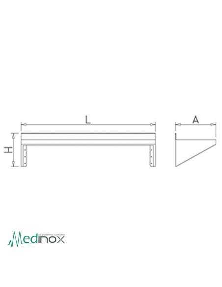 Estante acero inoxidable FR011402