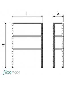 Estanteria acero inoxidable FSESTANTECOMPOSICION3 2